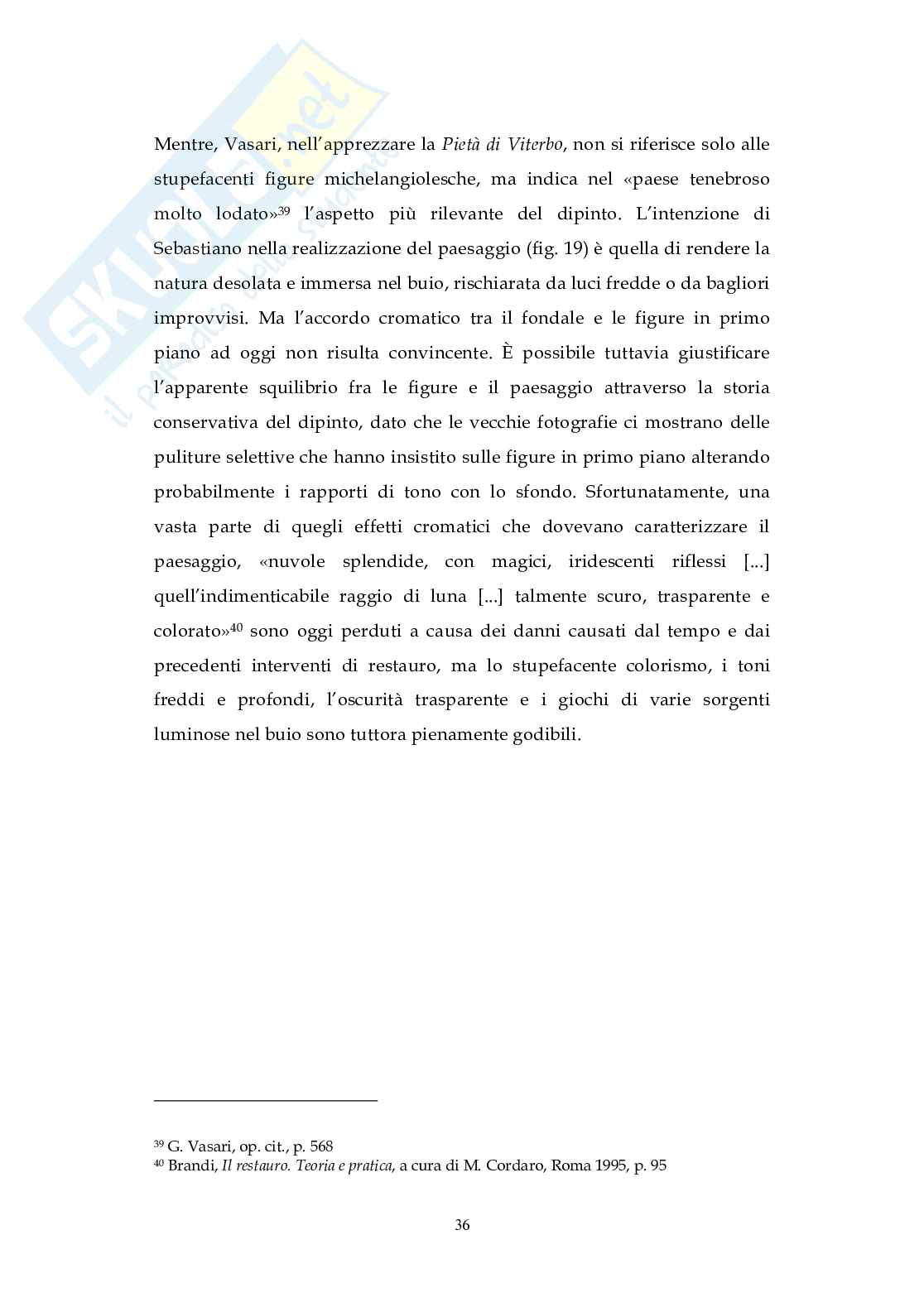 Michelangelo, Raffaello e Sebastiano del Piombo: tra invidia e ammirazione Pag. 36