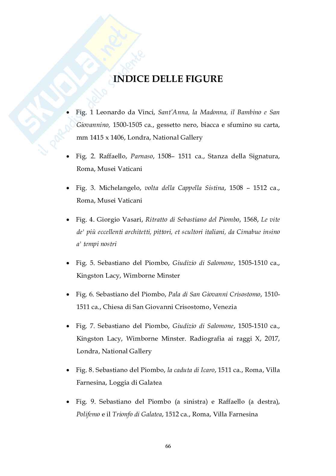 Michelangelo, Raffaello e Sebastiano del Piombo: tra invidia e ammirazione Pag. 66