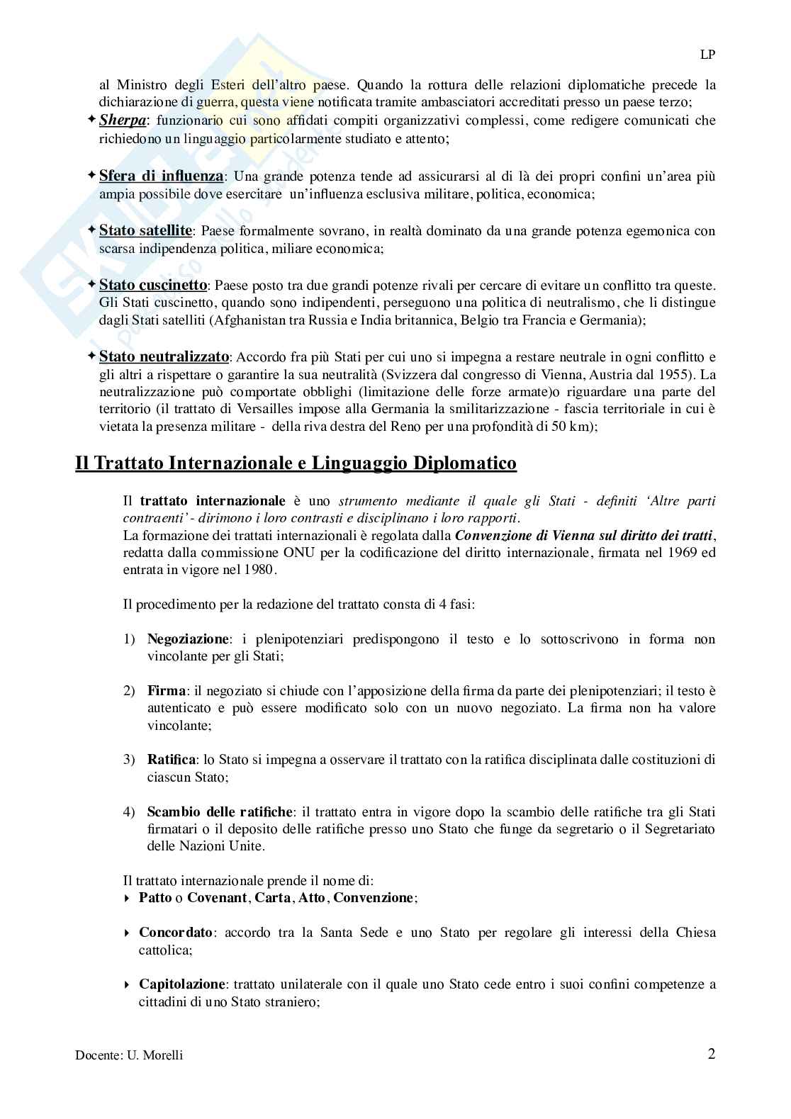 Appunti completi Storia delle relazioni internazionali Pag. 2