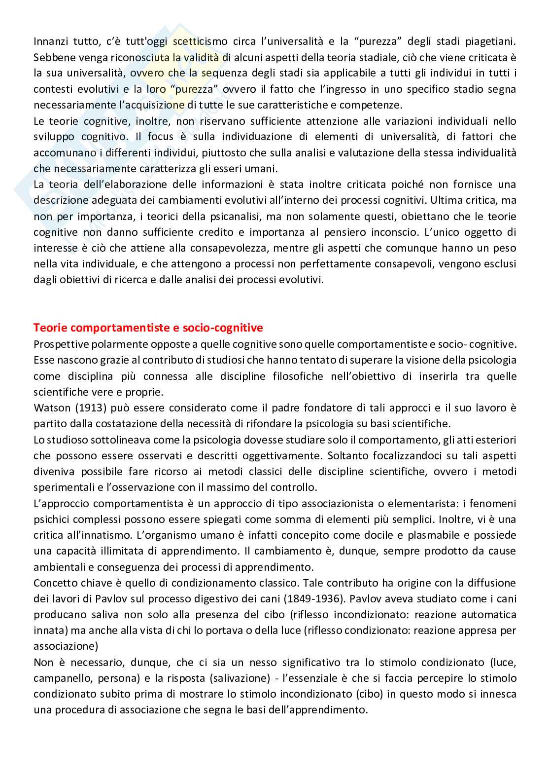 Psicologia dello sviluppo 1 Pag. 11