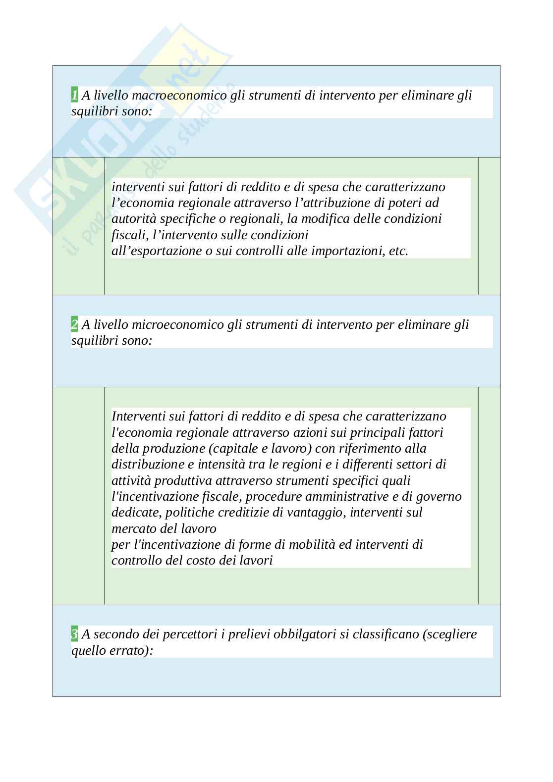 Tutte le 1280 domande e risposte esame di Politica economica - 252 Pagine - Anno Accademico 2024 Pag. 2