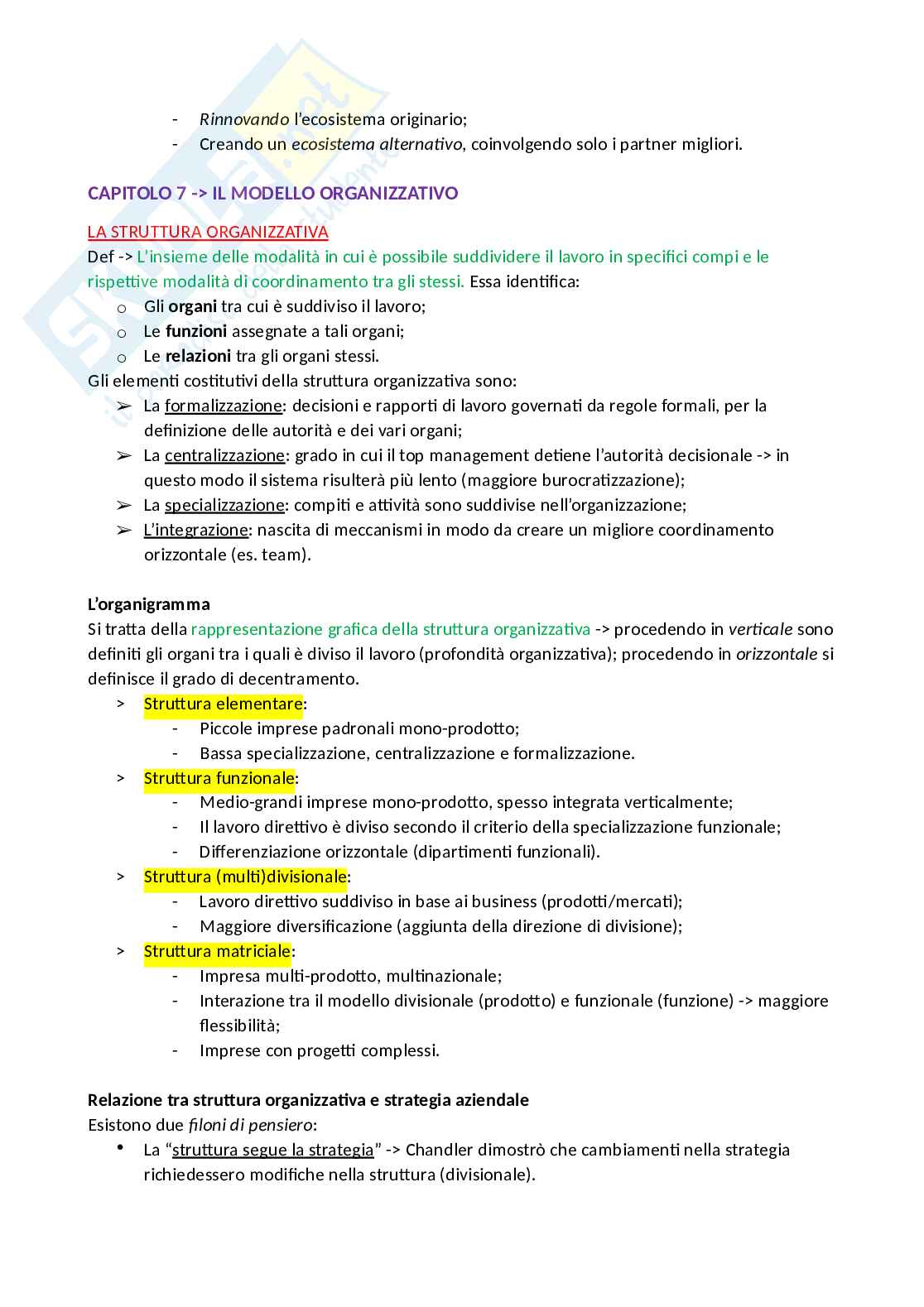 Riassunto esame Economia Aziendale, Prof. Russo Salvatore, libro consigliato Economia aziendale tra tradizione e innovazione, Bagnoli Pag. 21