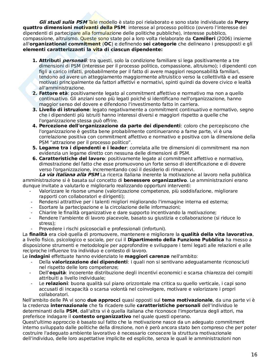 Organizzazione della Pubblica Amministrazione Pag. 16