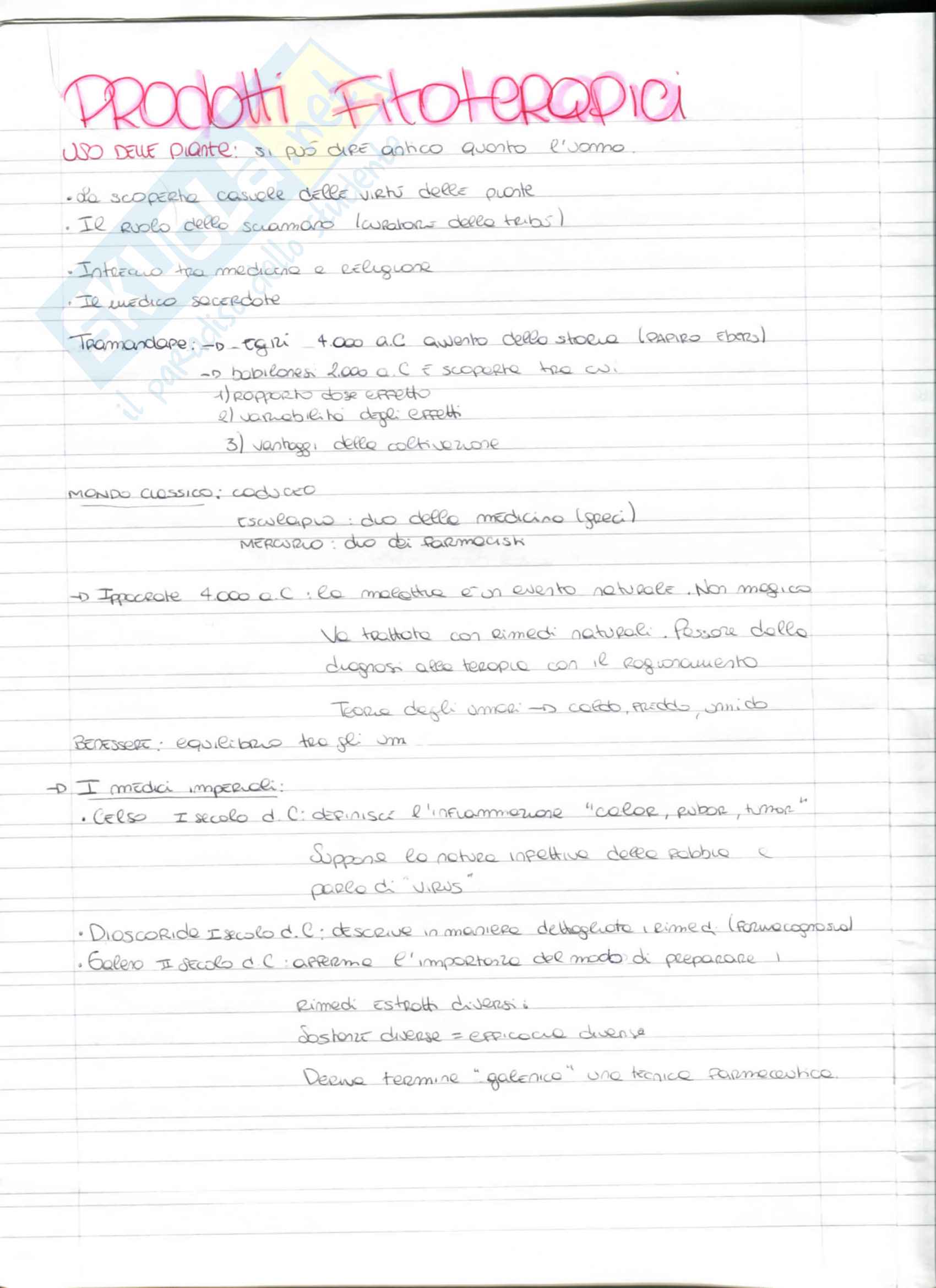appunti prodotti fitoterapici Pag. 1