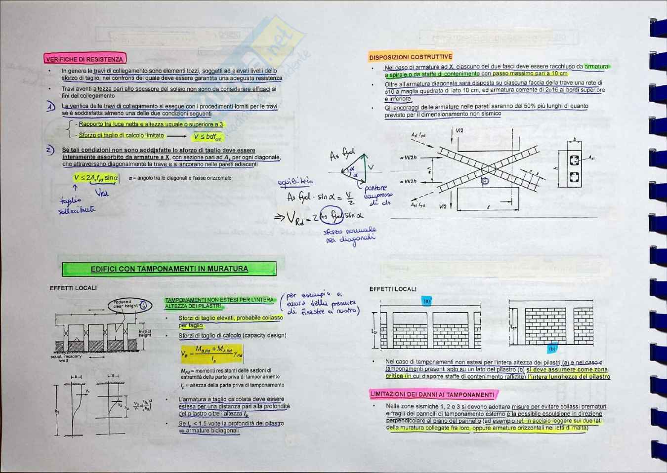 Progetto in Zona Sismica - Appunti Teoria - Parte 3 Pag. 11