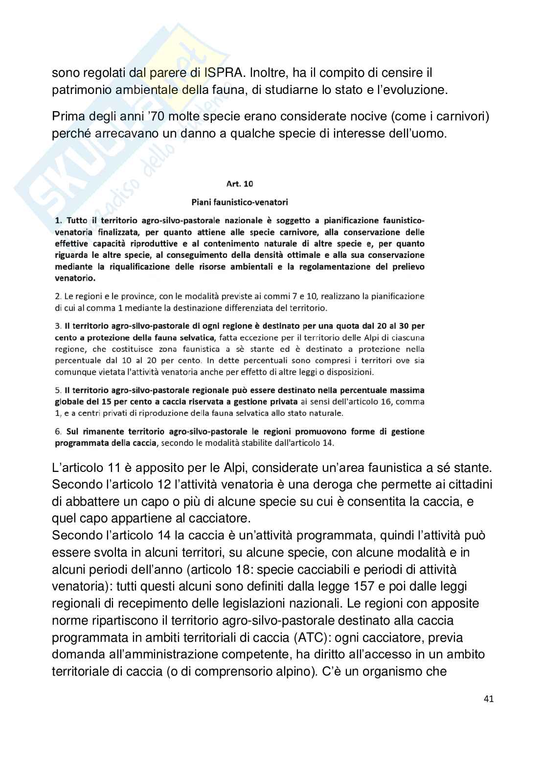 Appunti esame Ecologia comportamentale e gestione della fauna Pag. 41