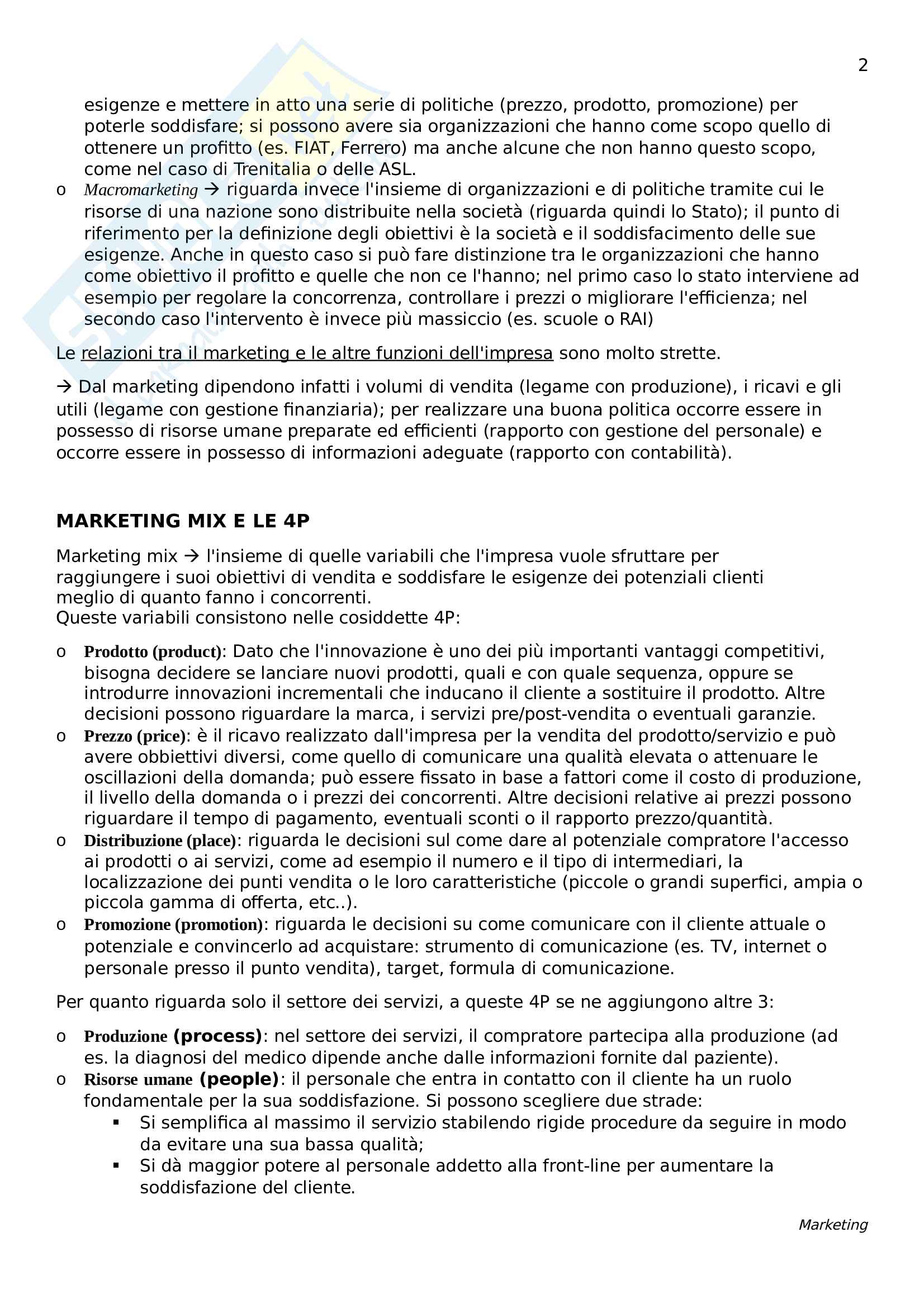 Marketing - appunti Pag. 2