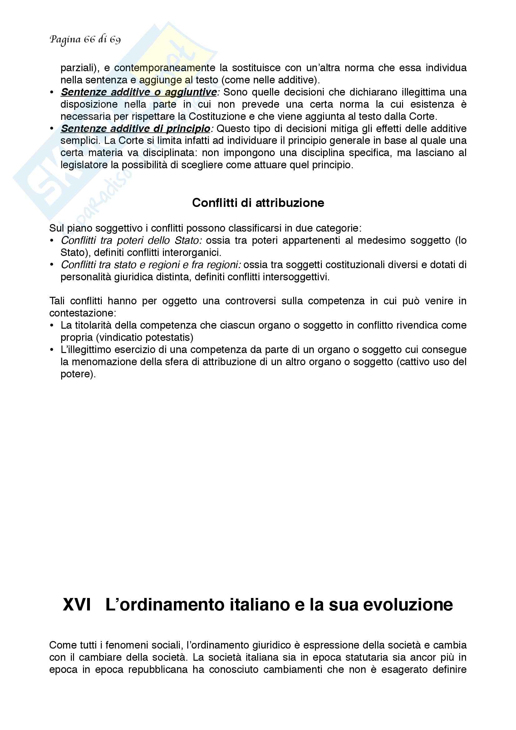 Riassunto esame diritto, prof. Musumeci, libro consigliato Corso di Diritto Pubblico, Barbera, Fusaro Pag. 66