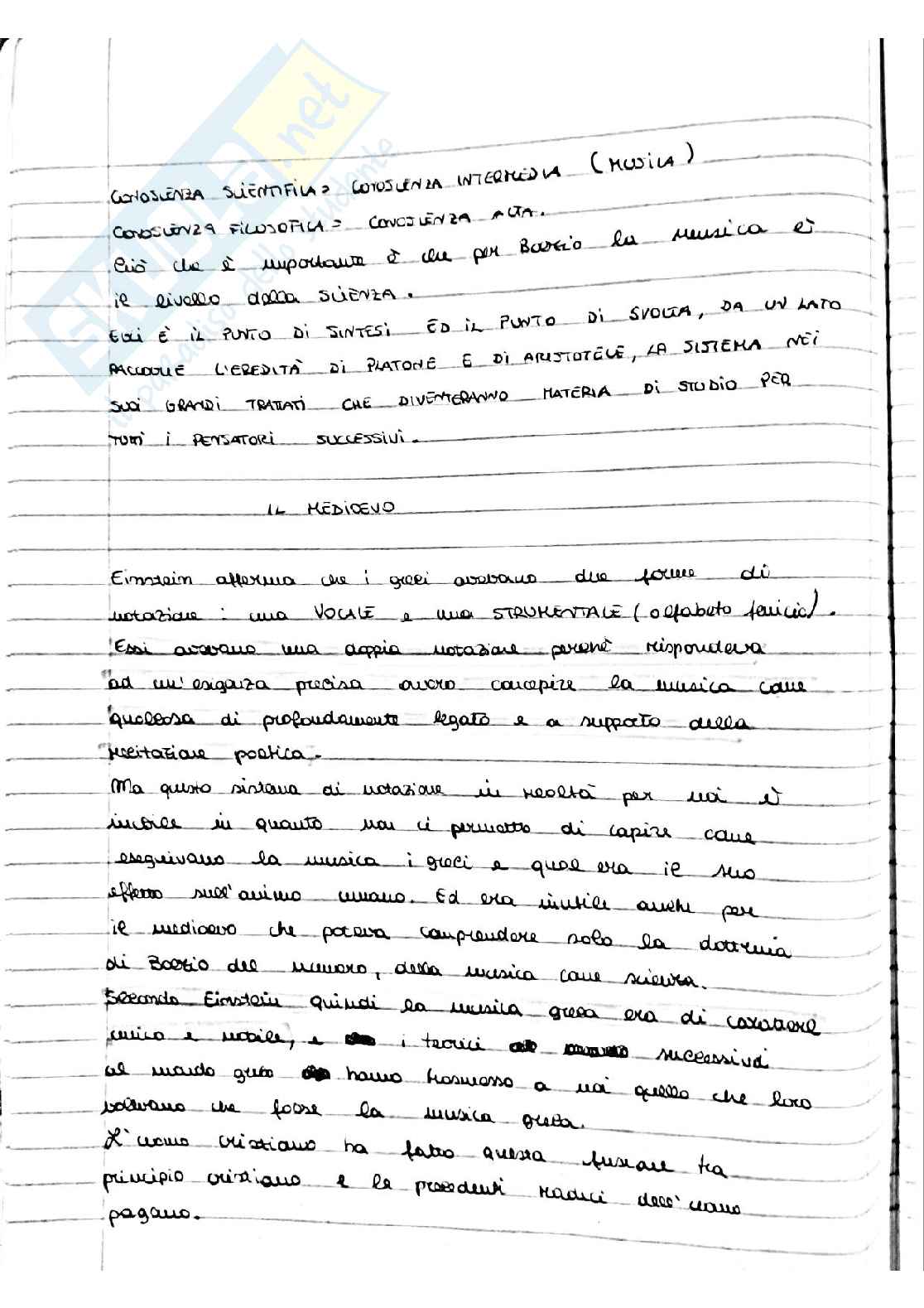 Appunti presi a lezione di Storia della musica Pag. 1