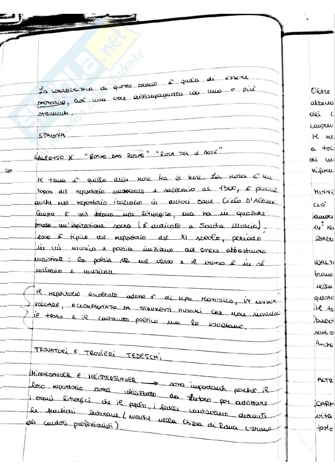 Appunti presi a lezione di Storia della musica Pag. 11