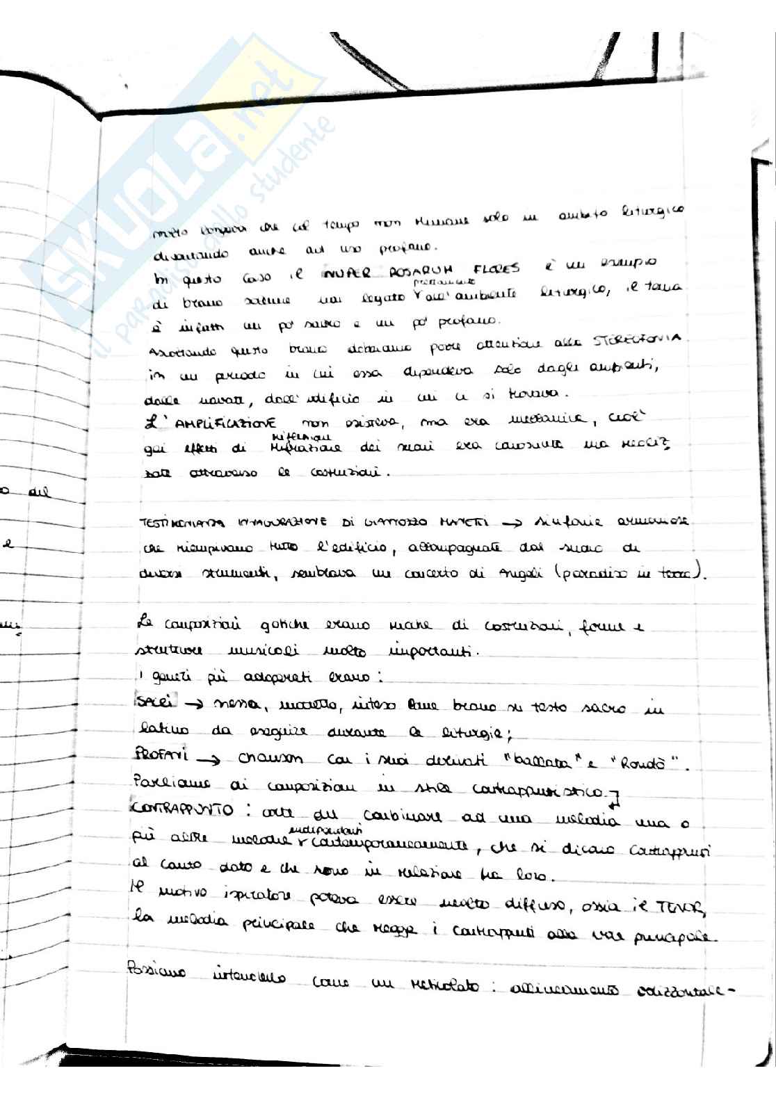 Appunti presi a lezione di Storia della musica Pag. 16