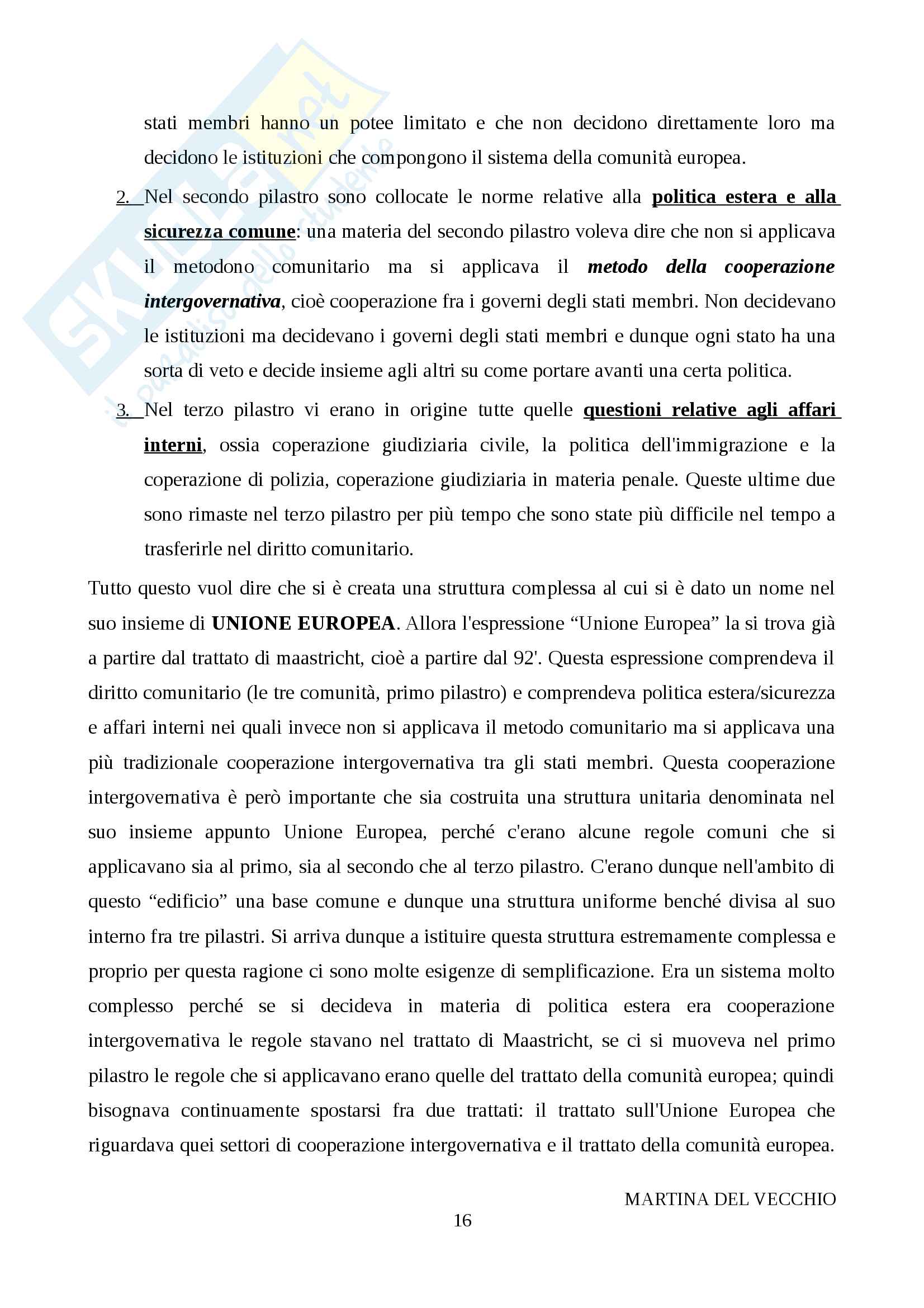 Diritto dell'Unione europea Pag. 16