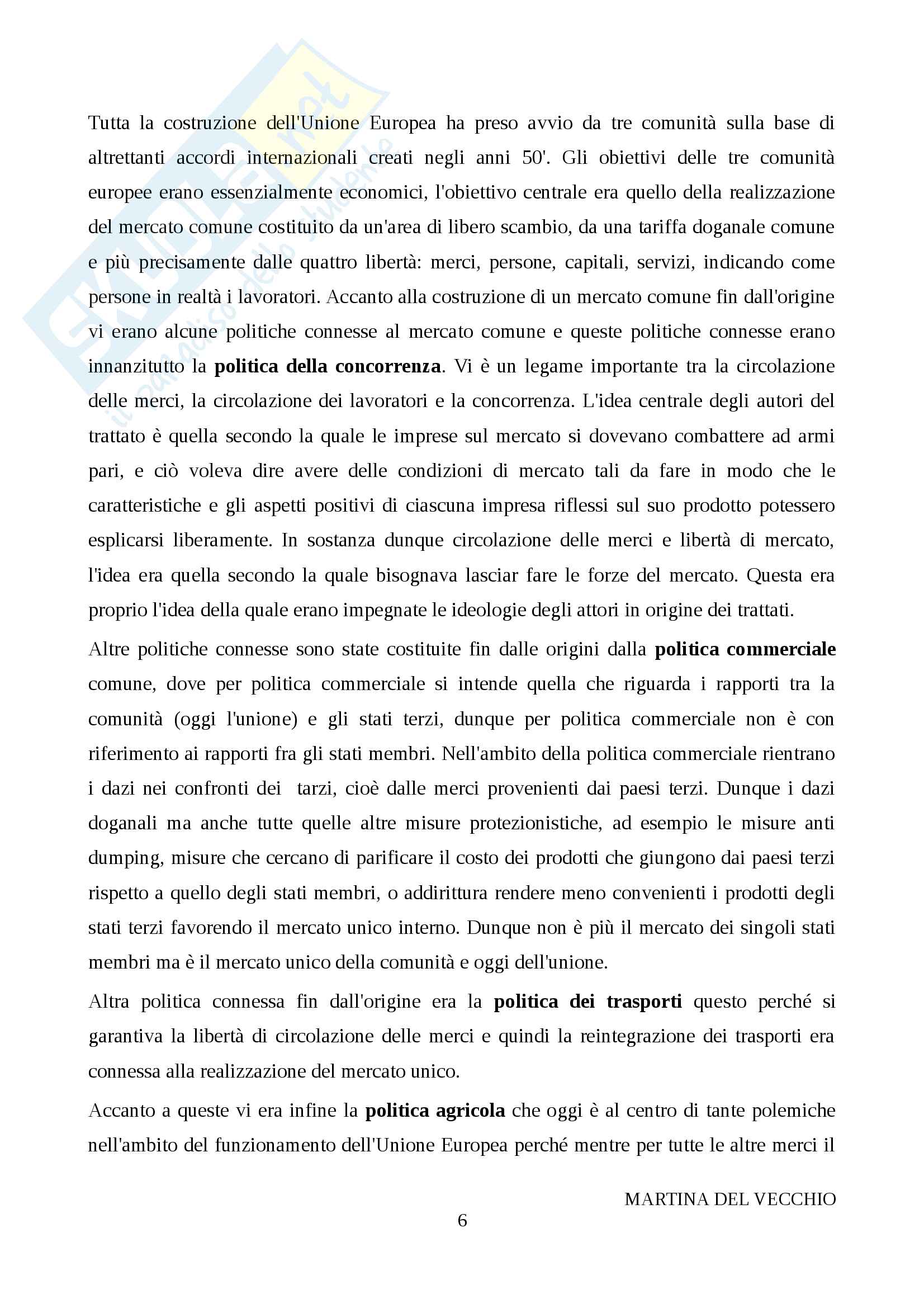Diritto dell'Unione europea Pag. 6