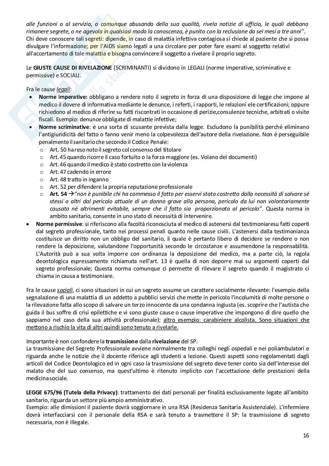 Medicina legale Pag. 16