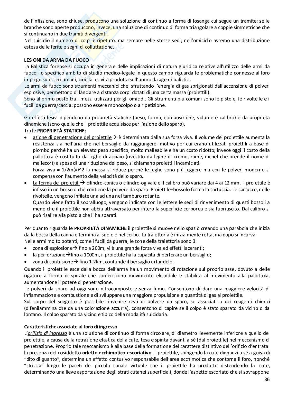 Medicina legale Pag. 36