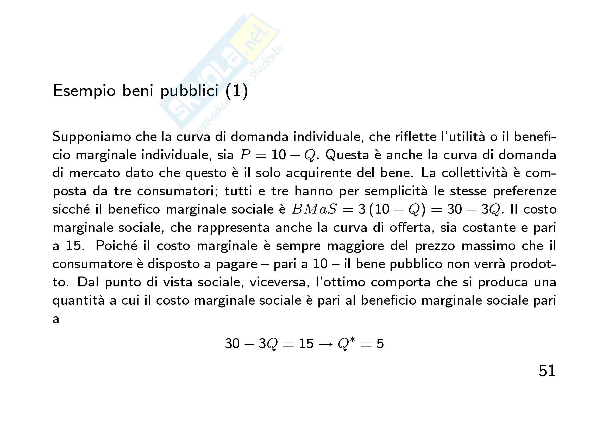 Economia finanziaria - la  mano invisibile Pag. 51