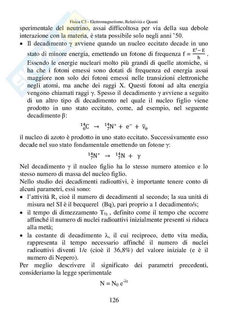 Fisica C3, Elettromagnetismo, relatività e quanti Pag. 126