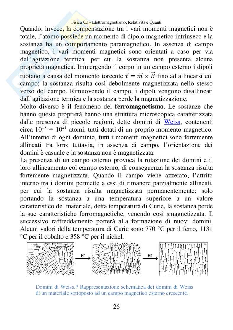 Fisica C3, Elettromagnetismo, relatività e quanti Pag. 26