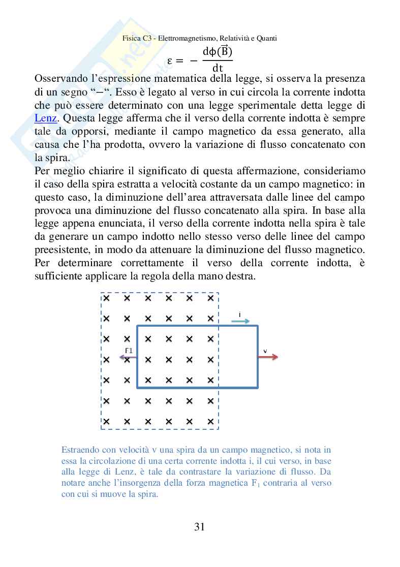 Fisica C3, Elettromagnetismo, relatività e quanti Pag. 31