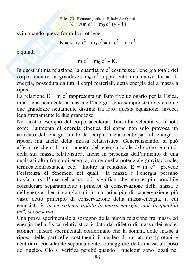 Fisica C3, Elettromagnetismo, relatività e quanti Pag. 86