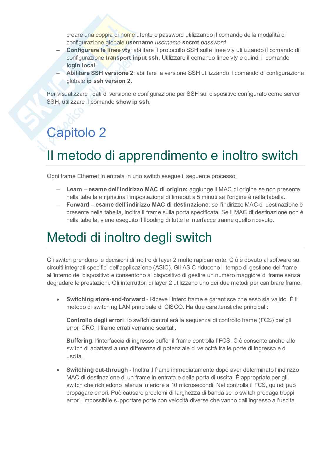 Fondamenti CCNA 2 Pag. 6