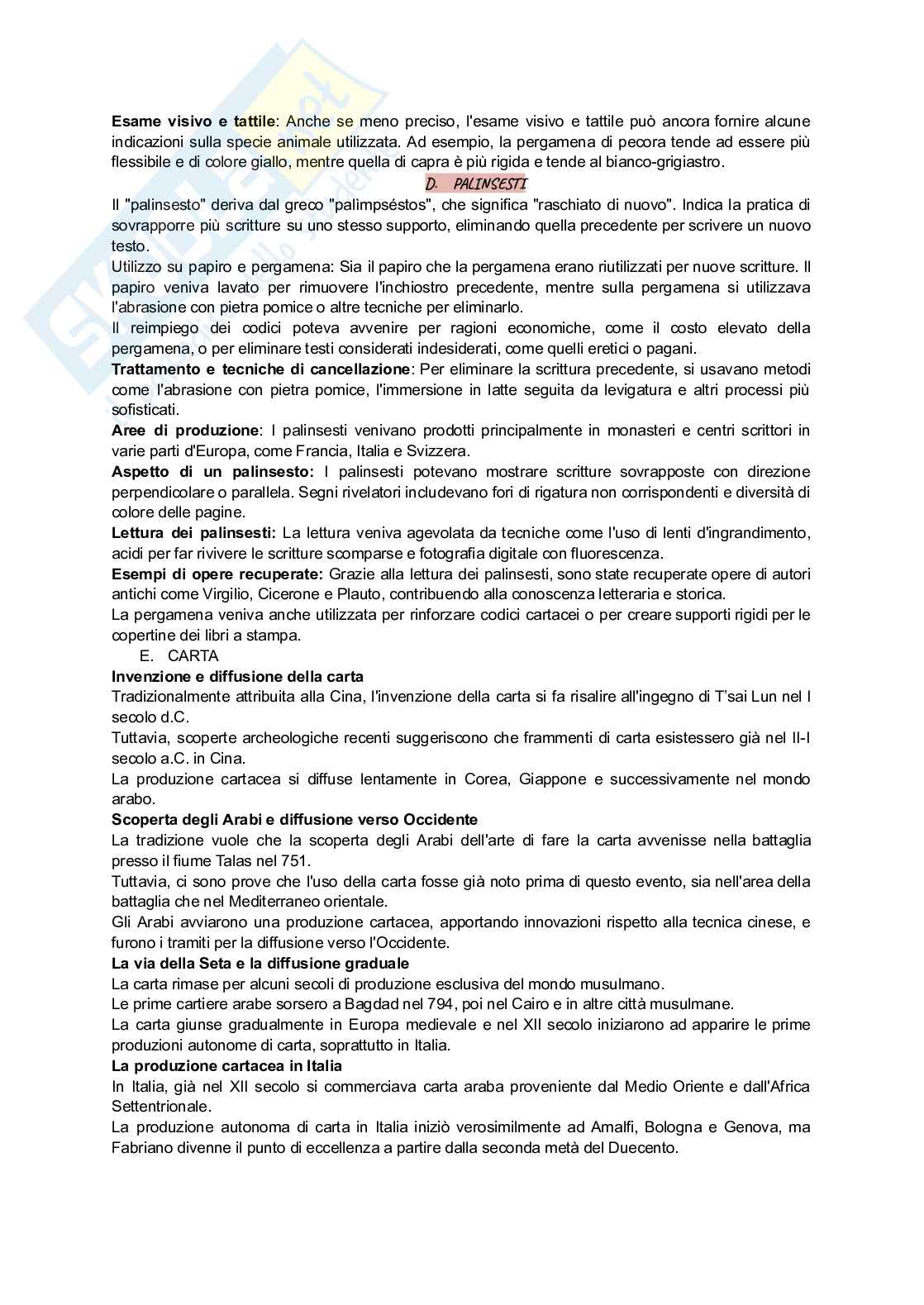 Storia del libro manoscritto Pag. 11