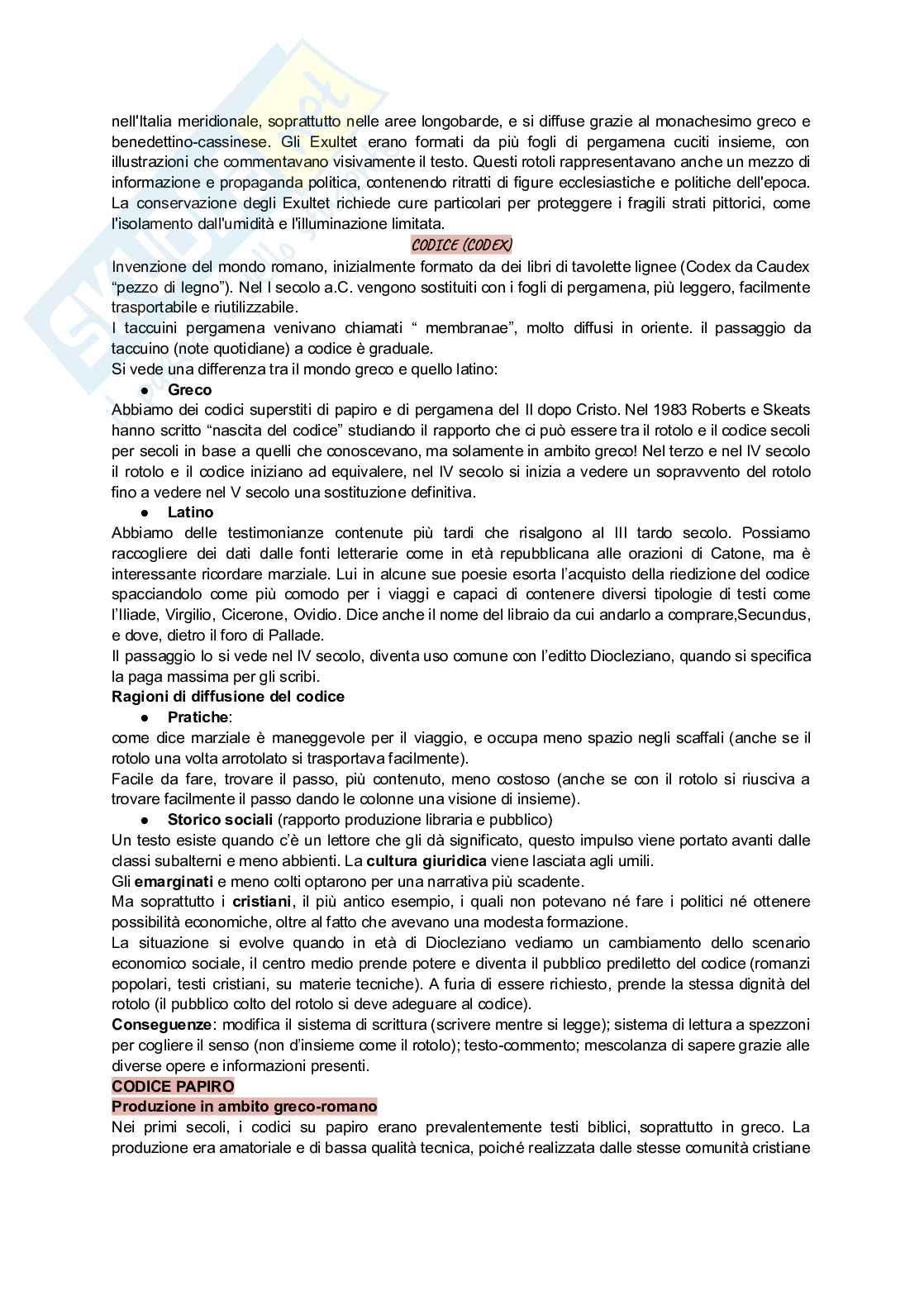 Storia del libro manoscritto Pag. 16