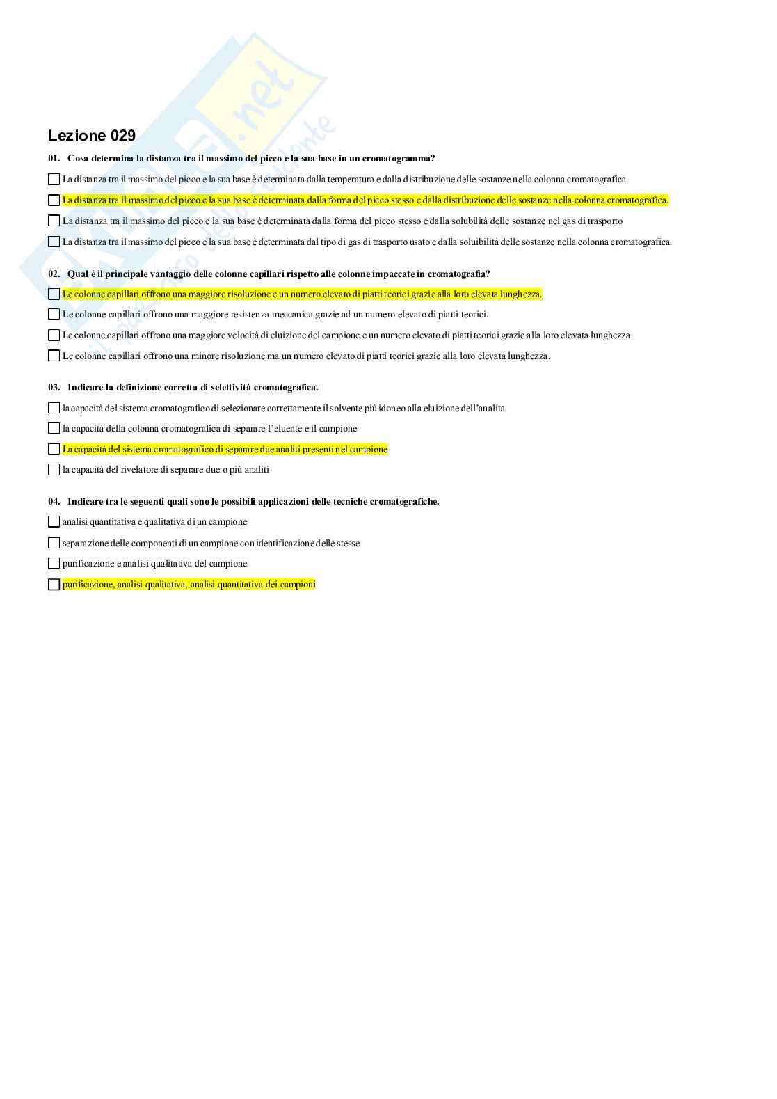 Paniere Metodi analitici per l'analisi ambientale Pag. 26