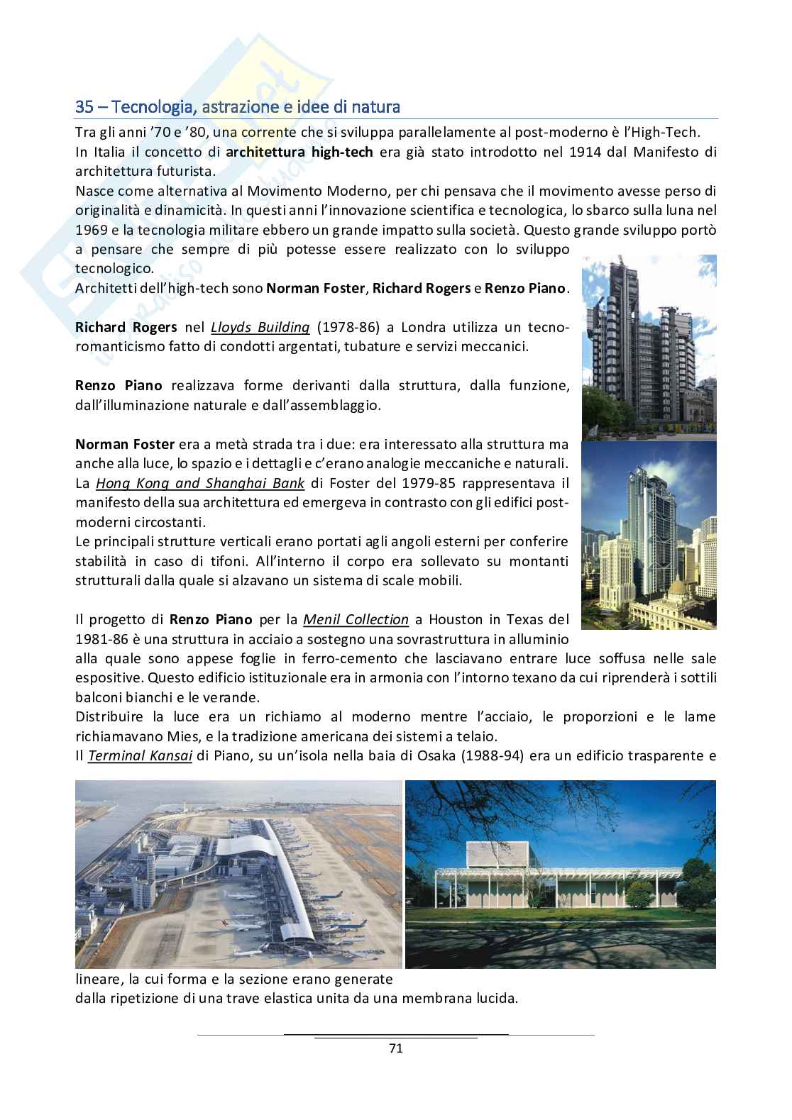 Riassunto esame Storia Contemporanea, prof. Manfredi, libro consigliato: L'Architettura moderna dal 1900, Curtis Pag. 71