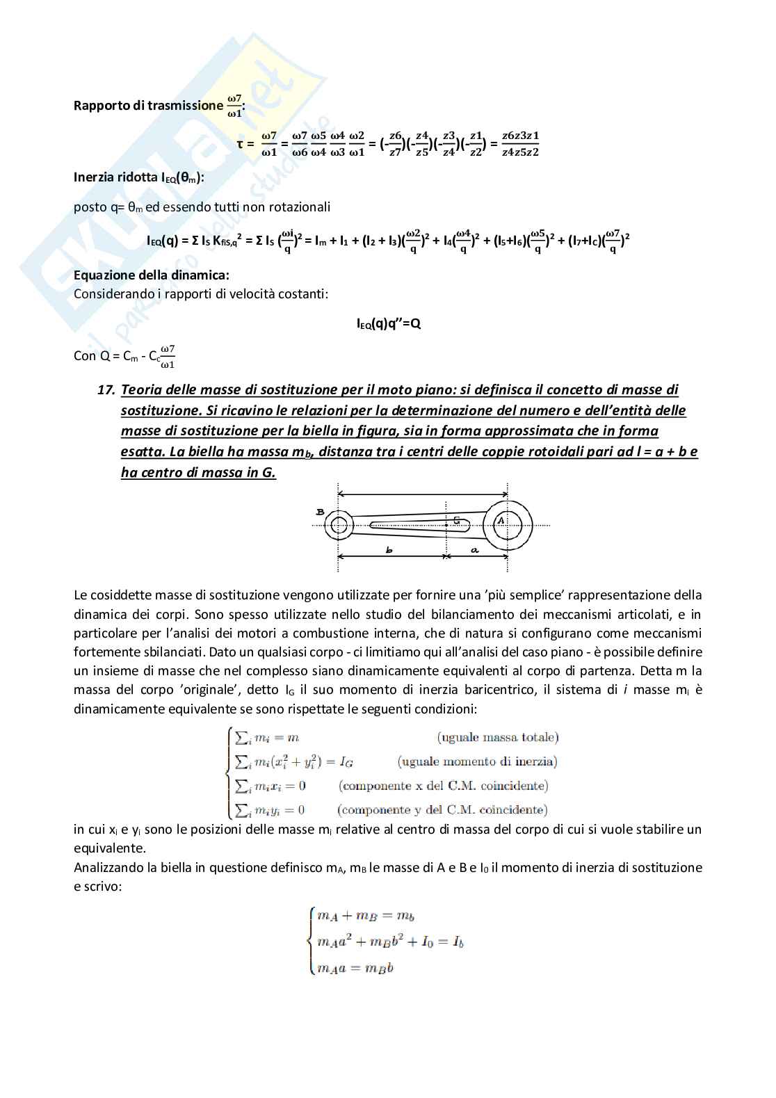 Domande di teoria di Meccanica applicata alle macchine Pag. 21