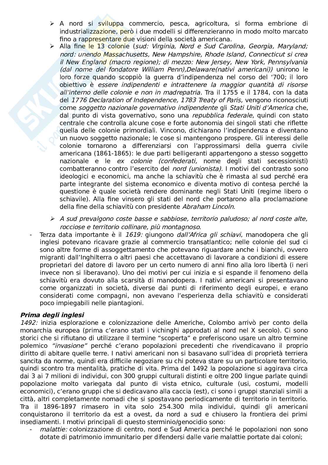 Letteratura degli Stati Uniti d'America Pag. 2