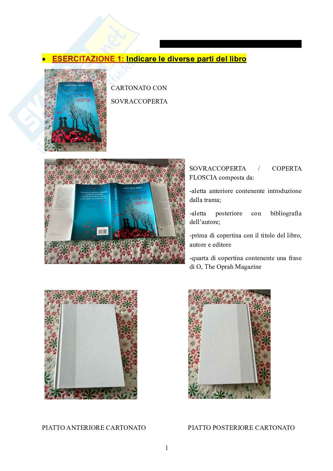 Esercitazione obbligatoria del Laboratorio di ricerca bibliografica Pag. 1