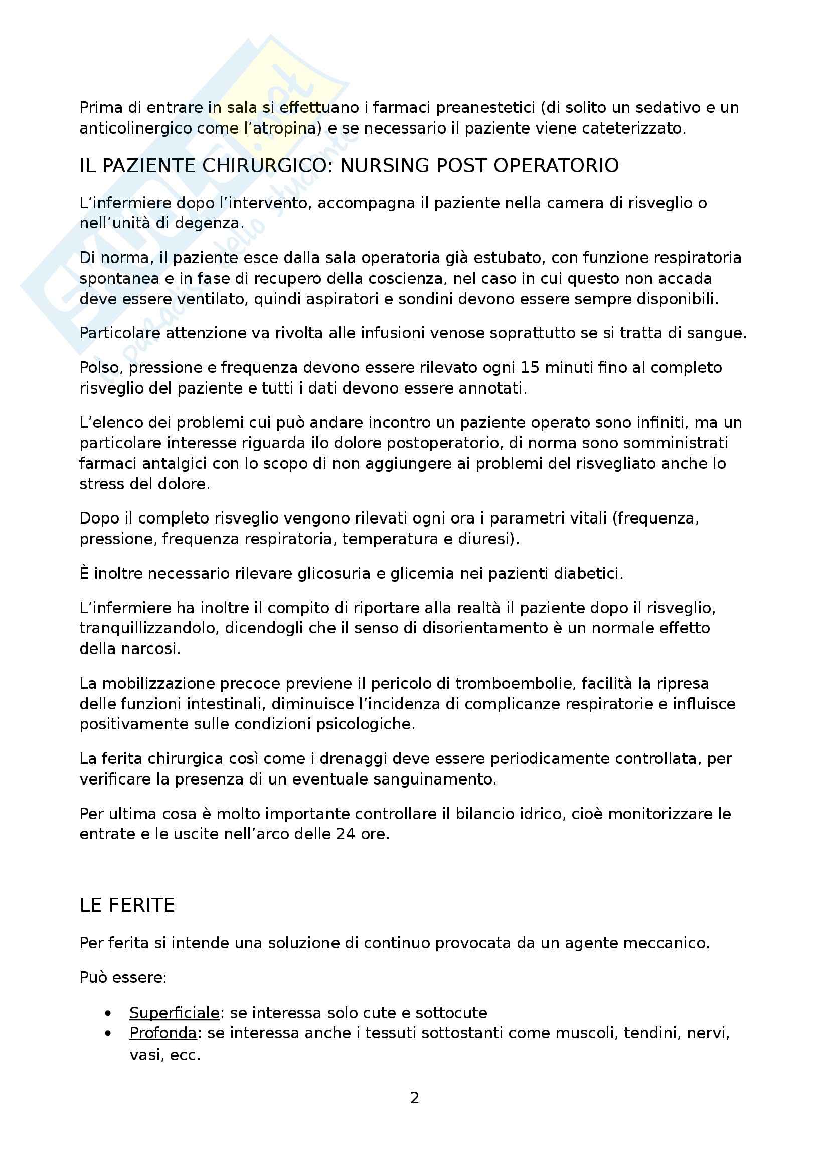 Chirurgia generale - l'infermieristica chirurgica Pag. 2