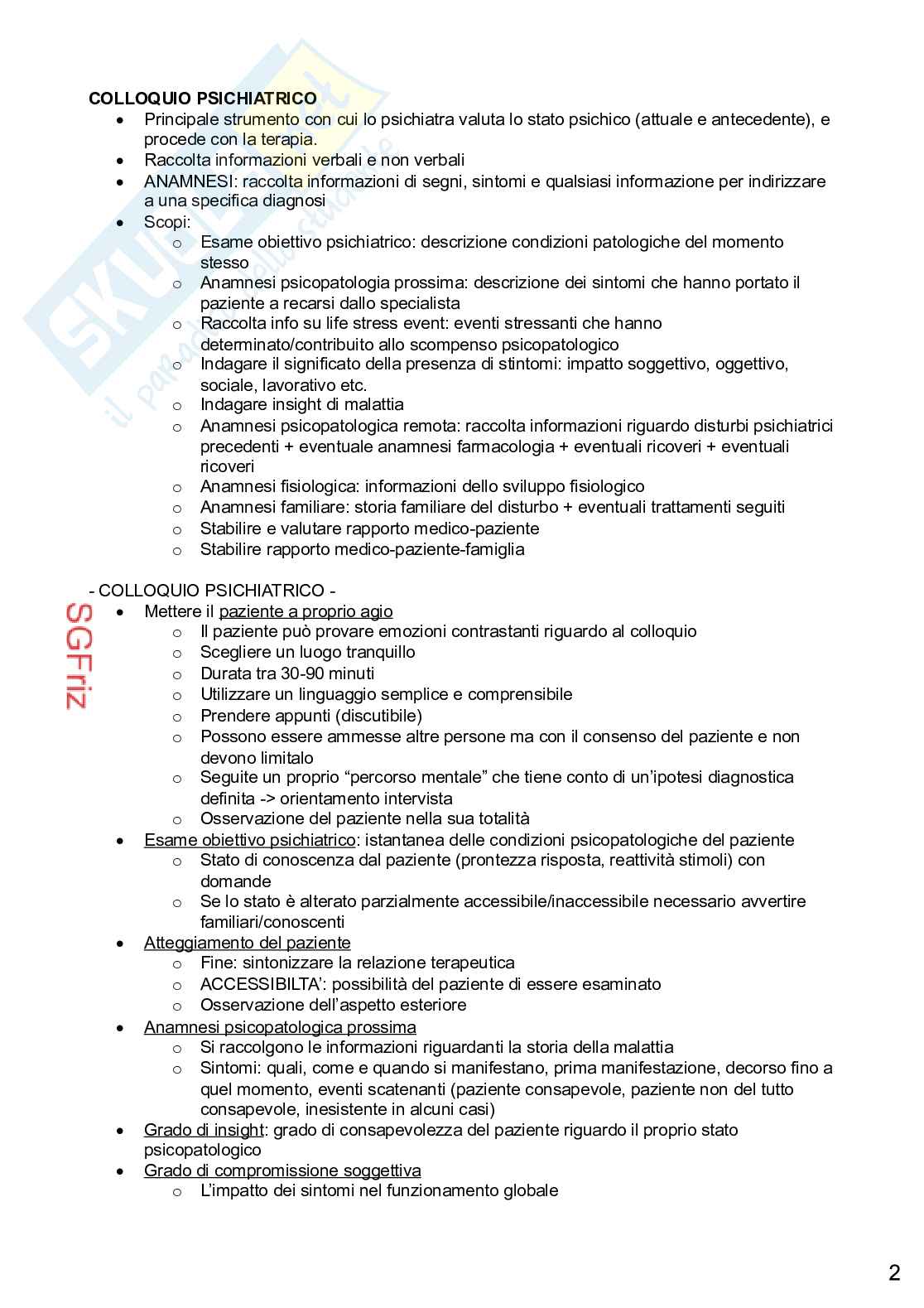 Riassunto Psichiatria Pag. 2