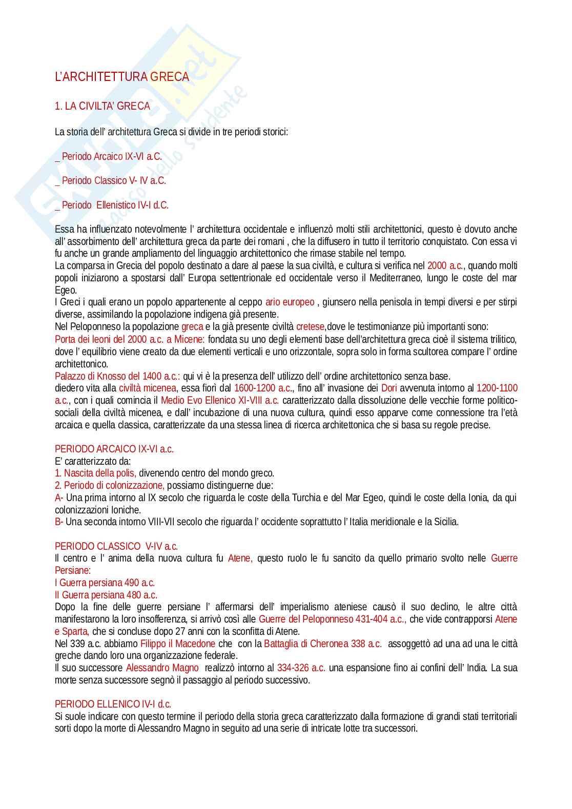Riassunto esame Storia dell'architettura II antica e moderna, Prof. Lima Antonietta Iolanda, libro consigliato I quattro libri dell'architettura. Ediz. integrale, Palladio Pag. 1