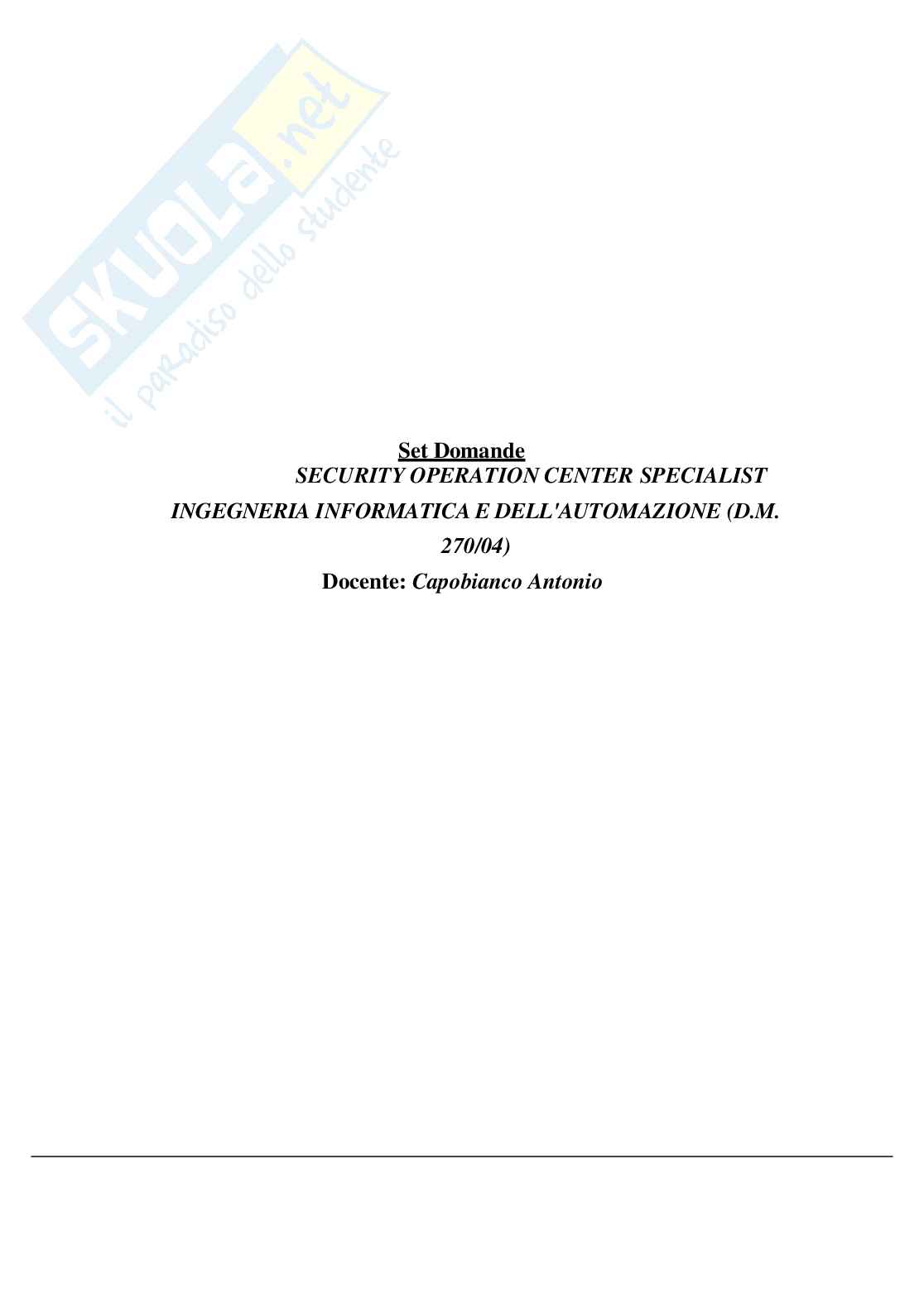 Risposte domande chiuse Security operation center specialist aggiornate 2026 Pag. 2