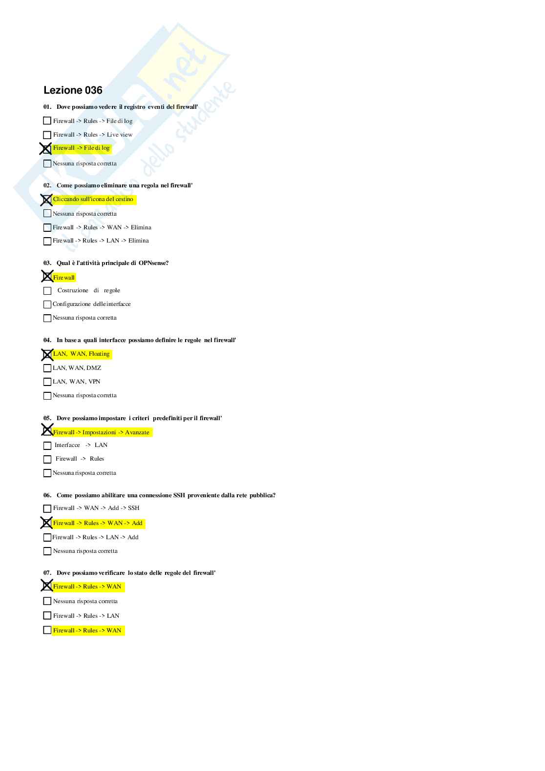 Risposte domande chiuse Security operation center specialist aggiornate 2026 Pag. 71