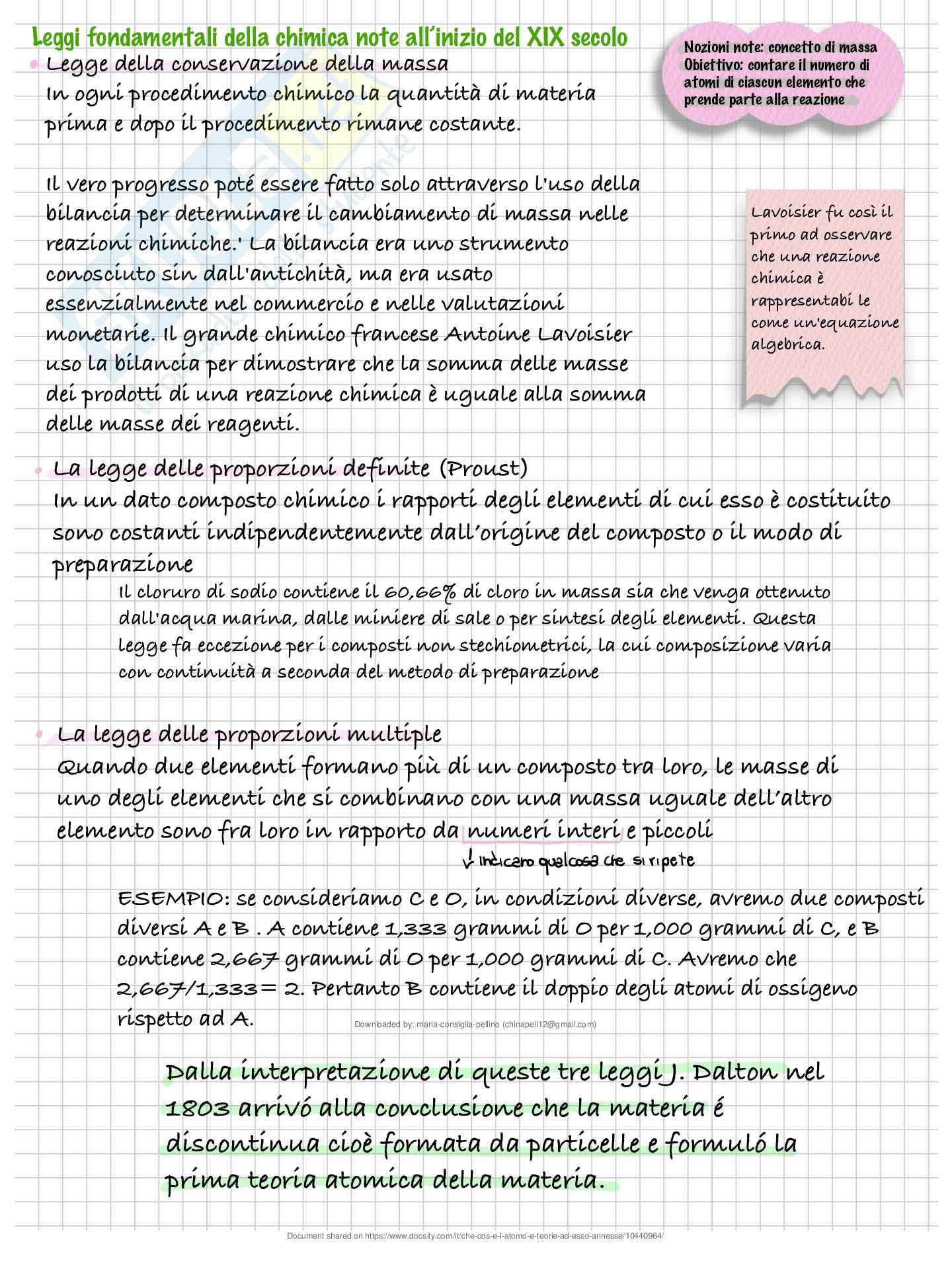 Atomo e teorie ad esso annesse Pag. 2