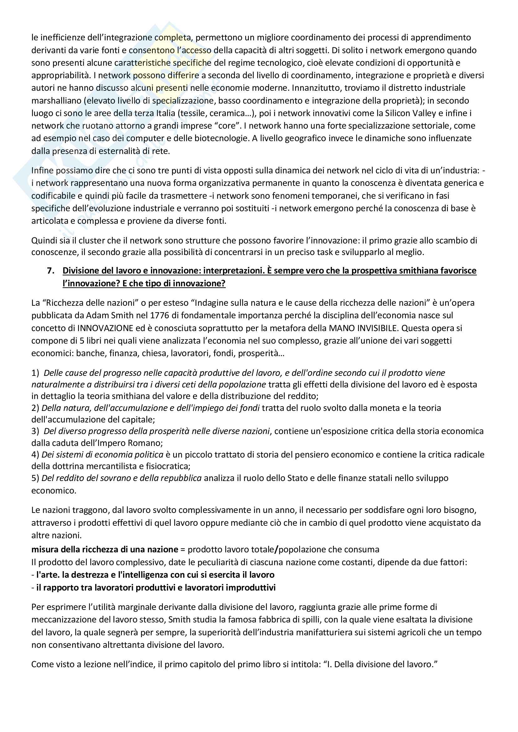 Domande Economia dell'Innovazione Pag. 11