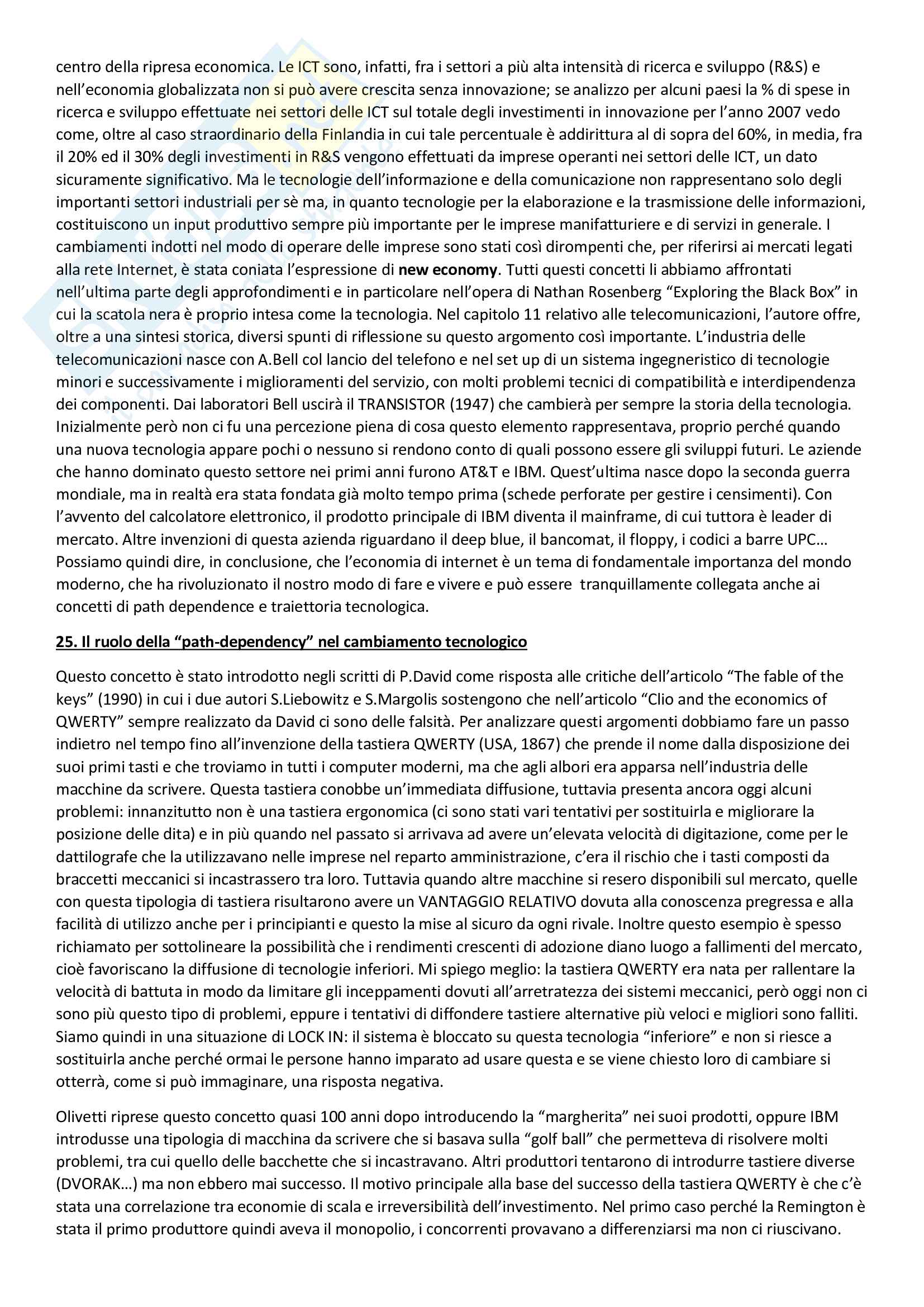 Domande Economia dell'Innovazione Pag. 31
