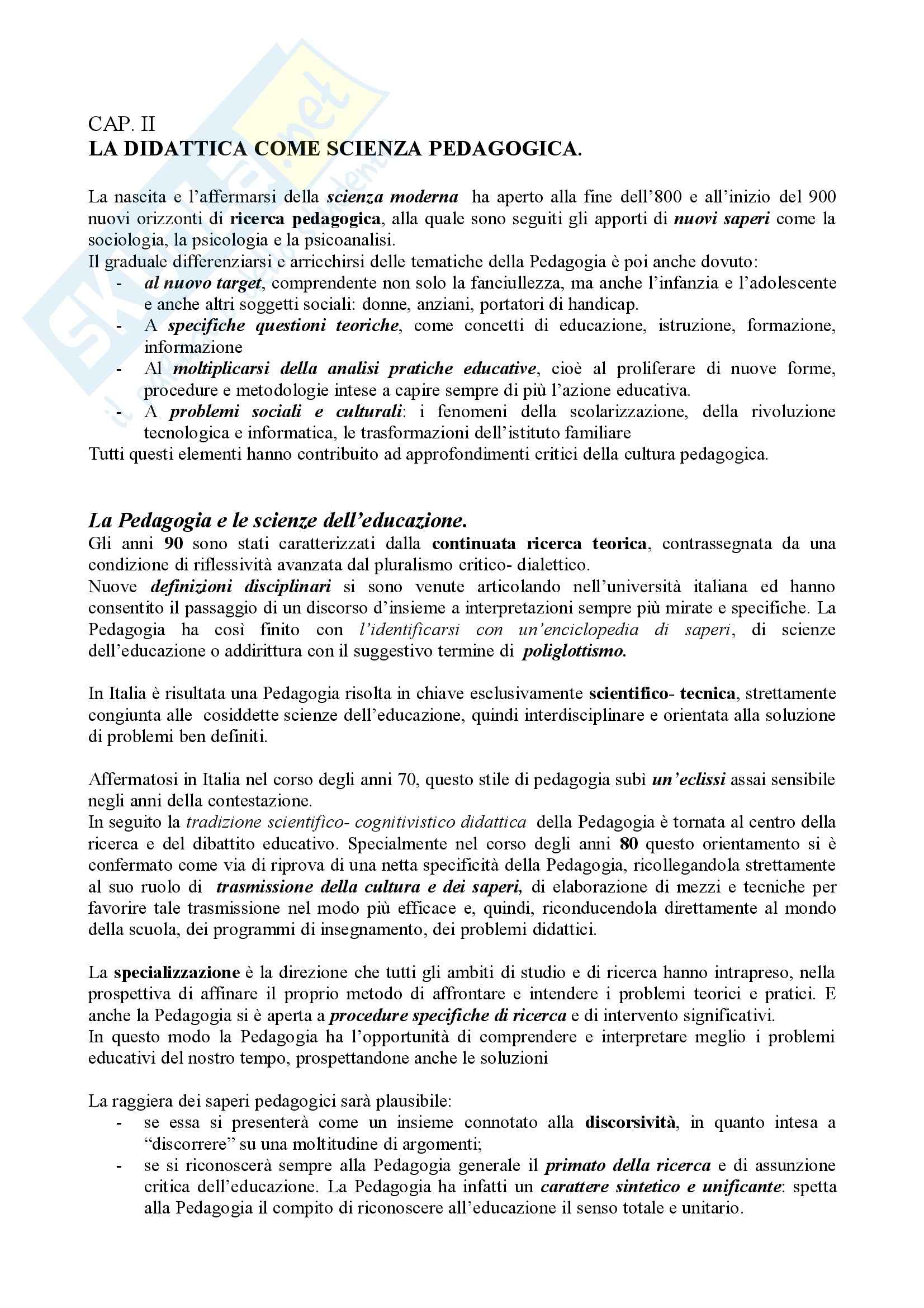 Didattica generale – Teoria e pratica Pag. 11