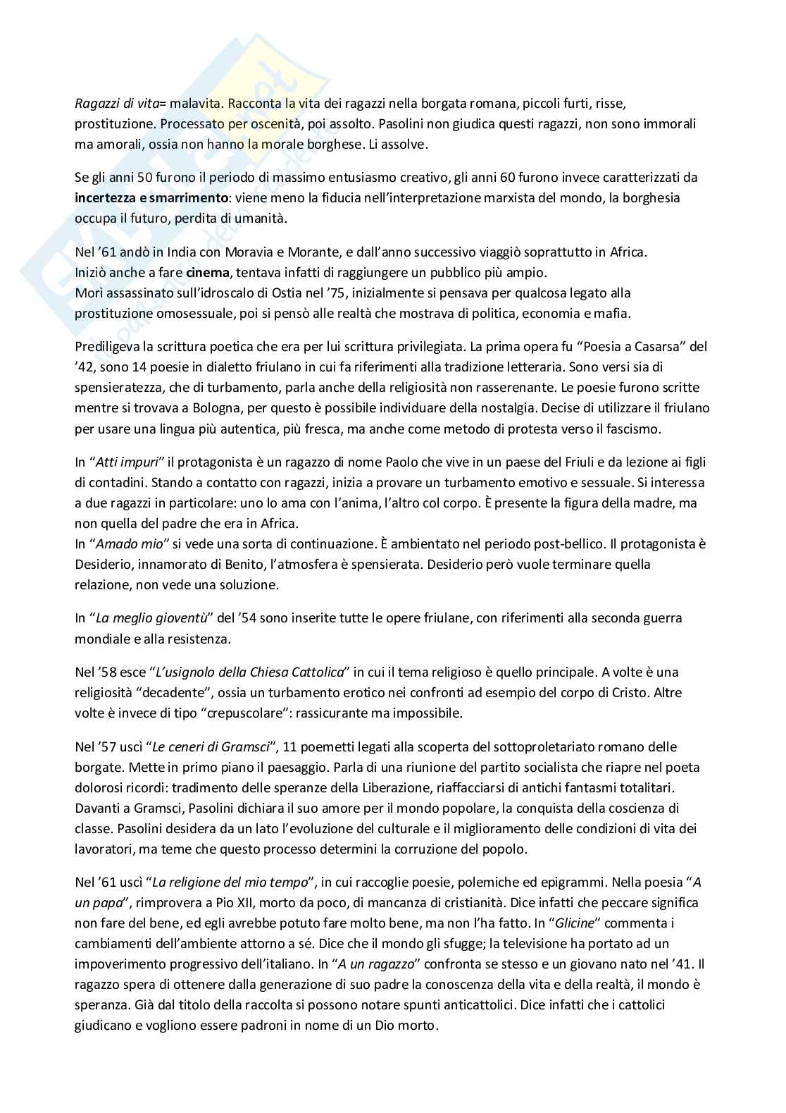 Cultura italiana contemporanea - Appunti completi di lezione+ materiali Pag. 61