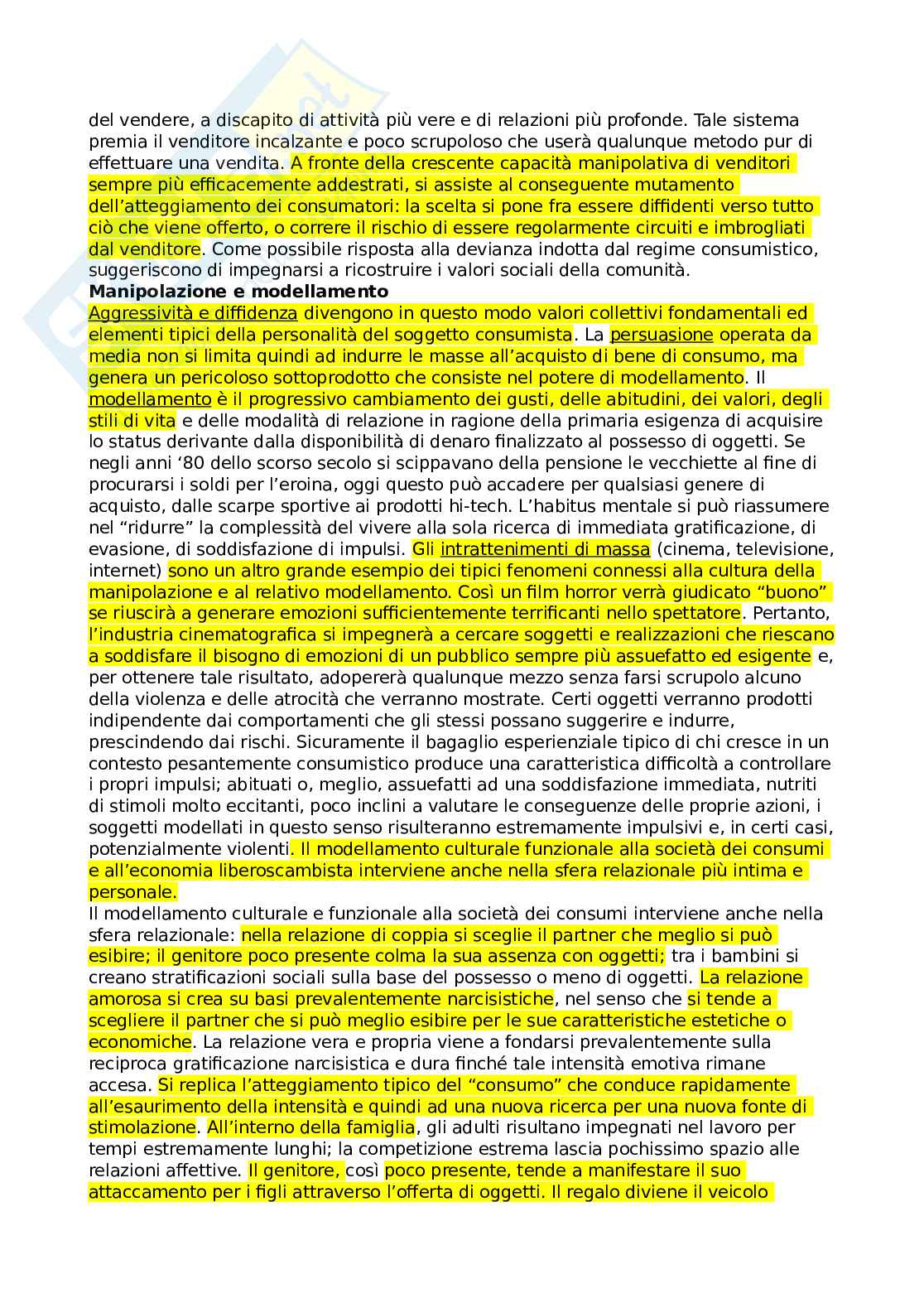 Riassunto esame Psicologia ambientale, prof. Puddu, libro consigliato La metropoli umana, Fuligni Pag. 21