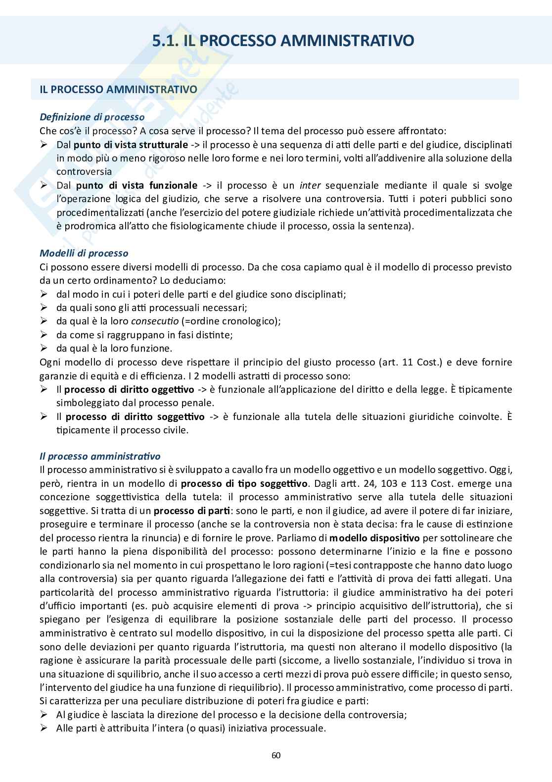 Diritto processuale amministrativo (Il processo amministrativo)  Pag. 2