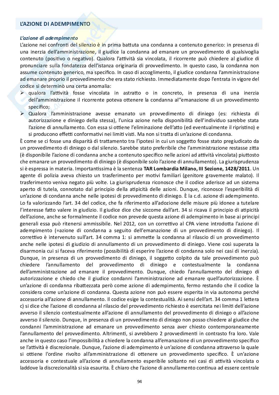 Diritto processuale amministrativo (Il processo amministrativo)  Pag. 36
