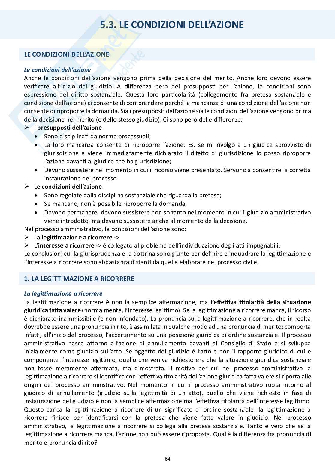 Diritto processuale amministrativo (Il processo amministrativo)  Pag. 6