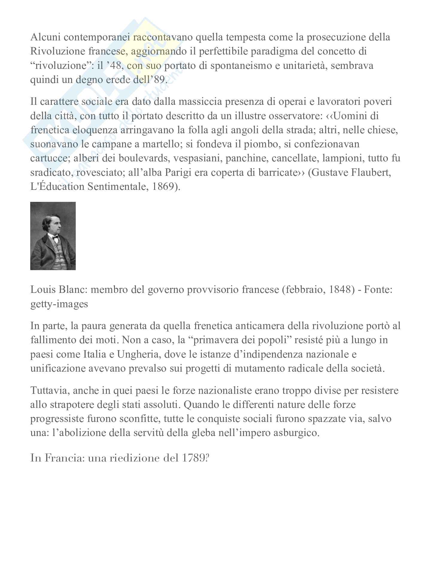 Riassunto esame Storia contemporanea, Prof. Curli Barbara, libro consigliato Storia contemporanea, Sabatucci Pag. 16
