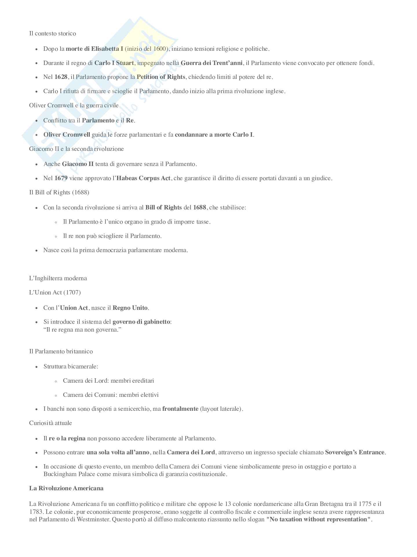 Riassunto esame Storia contemporanea, Prof. Curli Barbara, libro consigliato Storia contemporanea, Sabatucci Pag. 2