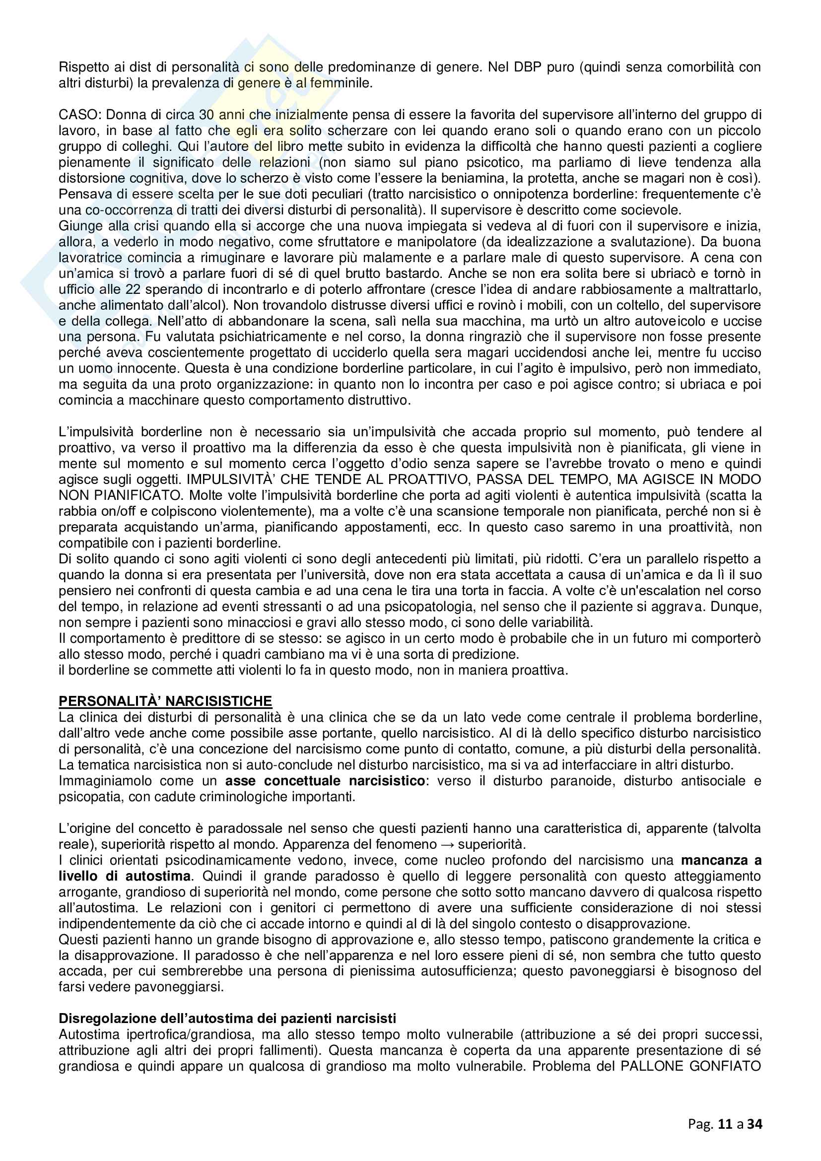 Psicopatologia clinica, prof Freilone, II anno Pag. 11