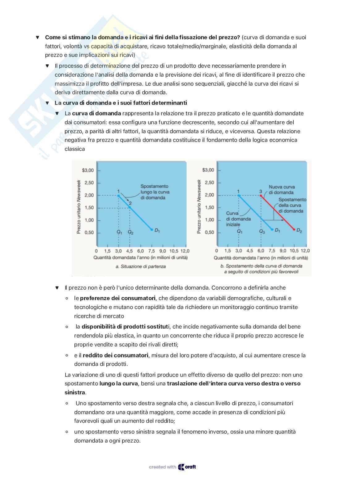 Appunti di Marketing sulla variabile prezzo Pag. 6